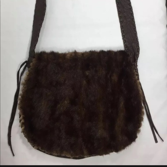 Shelly Litvak Authentic Gorgeous Brown Deerskin REAL FUR Shoulder Bag $1695 RARE - Picture 2 of 15